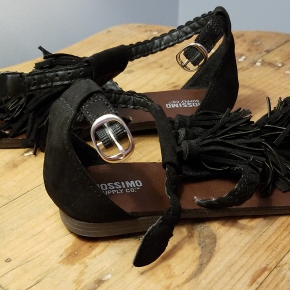 Target Mossimo Flat Fringe Sandal Sz 7 - Picture 6 of 7